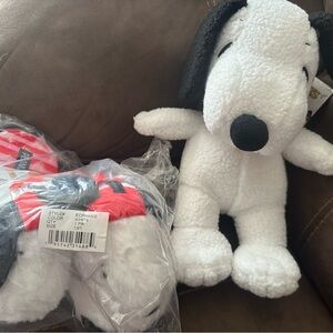 Snoopy backpack and slippers